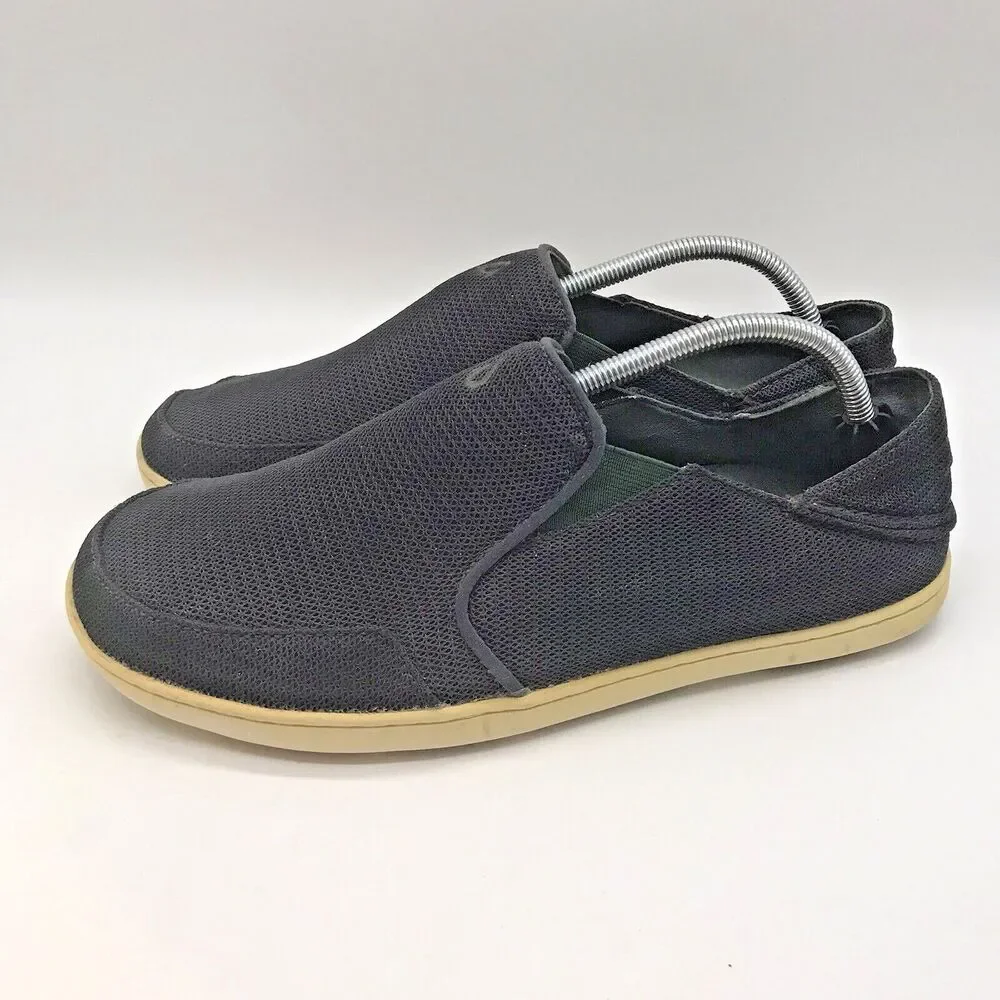 OluKai Nohea Mesh Slip On Loafer Navy Blue Men's size 10 Deck Shoe (10188-DGDG)